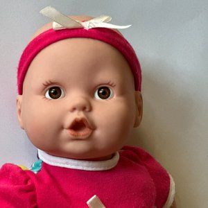 Circo 14" Baby Doll with Pink Dress & Brown Eyes